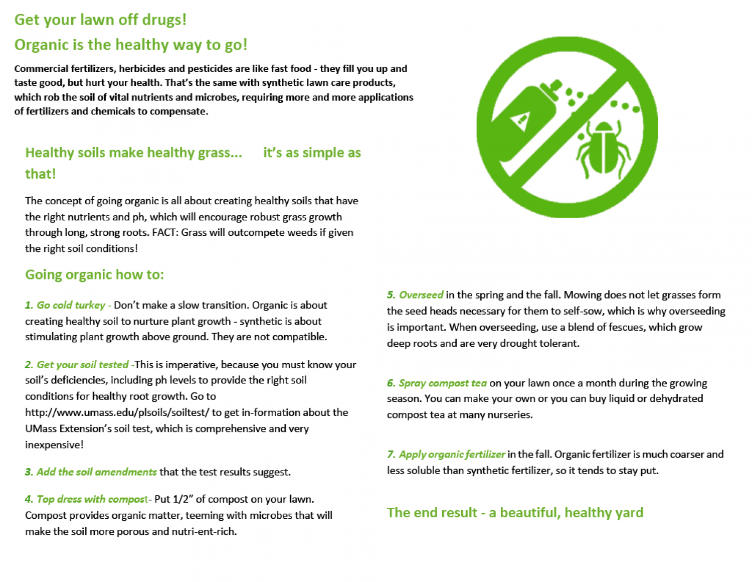 Get Your Lawn off Drugs