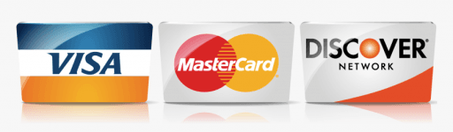 Visa, MasterCard and Discover
